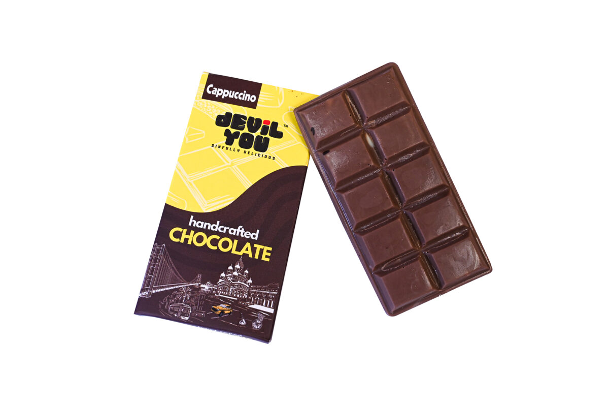 cappuccino chocolate bar with real coffee