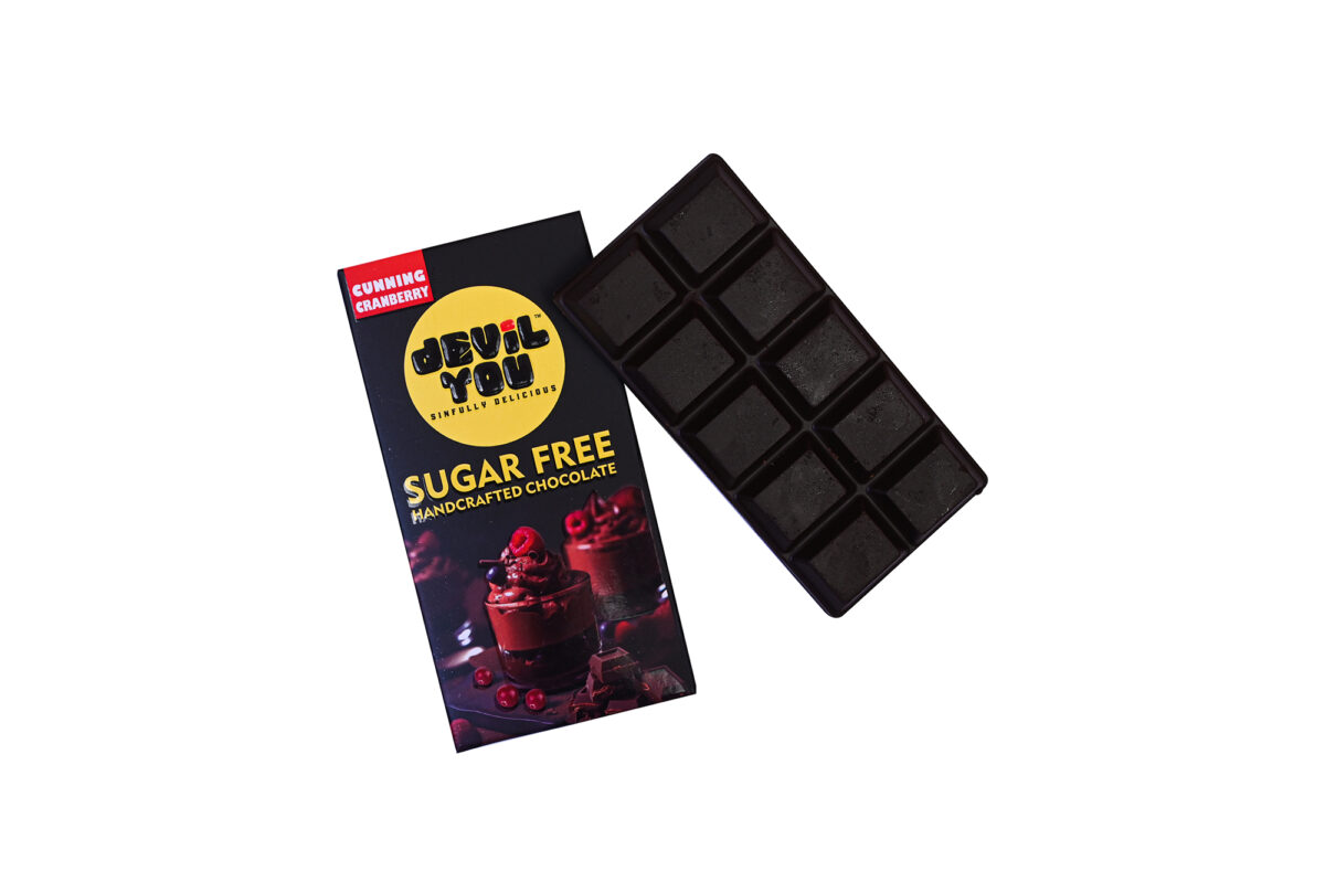 cranberry sugarfree dark chocolate
