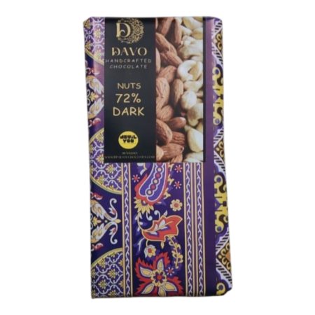 Davo Nuts 72% Cocoa - 72-bar
